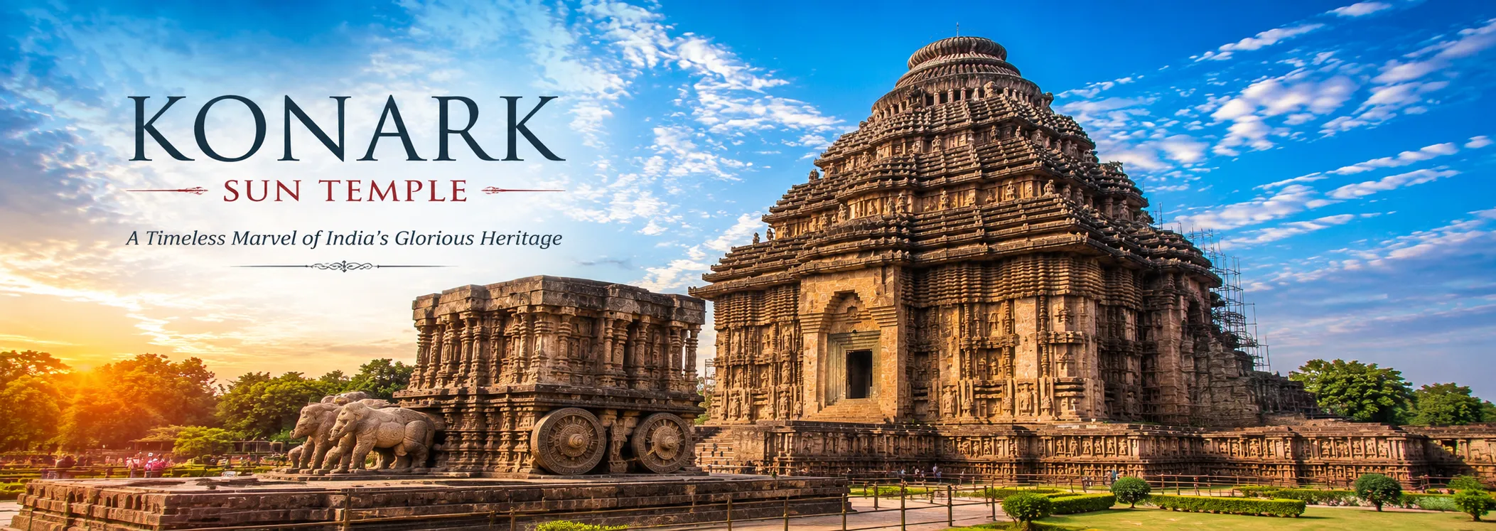 The intricately carved stone wheel of the Konark Sun Temple chariot, representing the sundial of ancient Kalinga architecture.